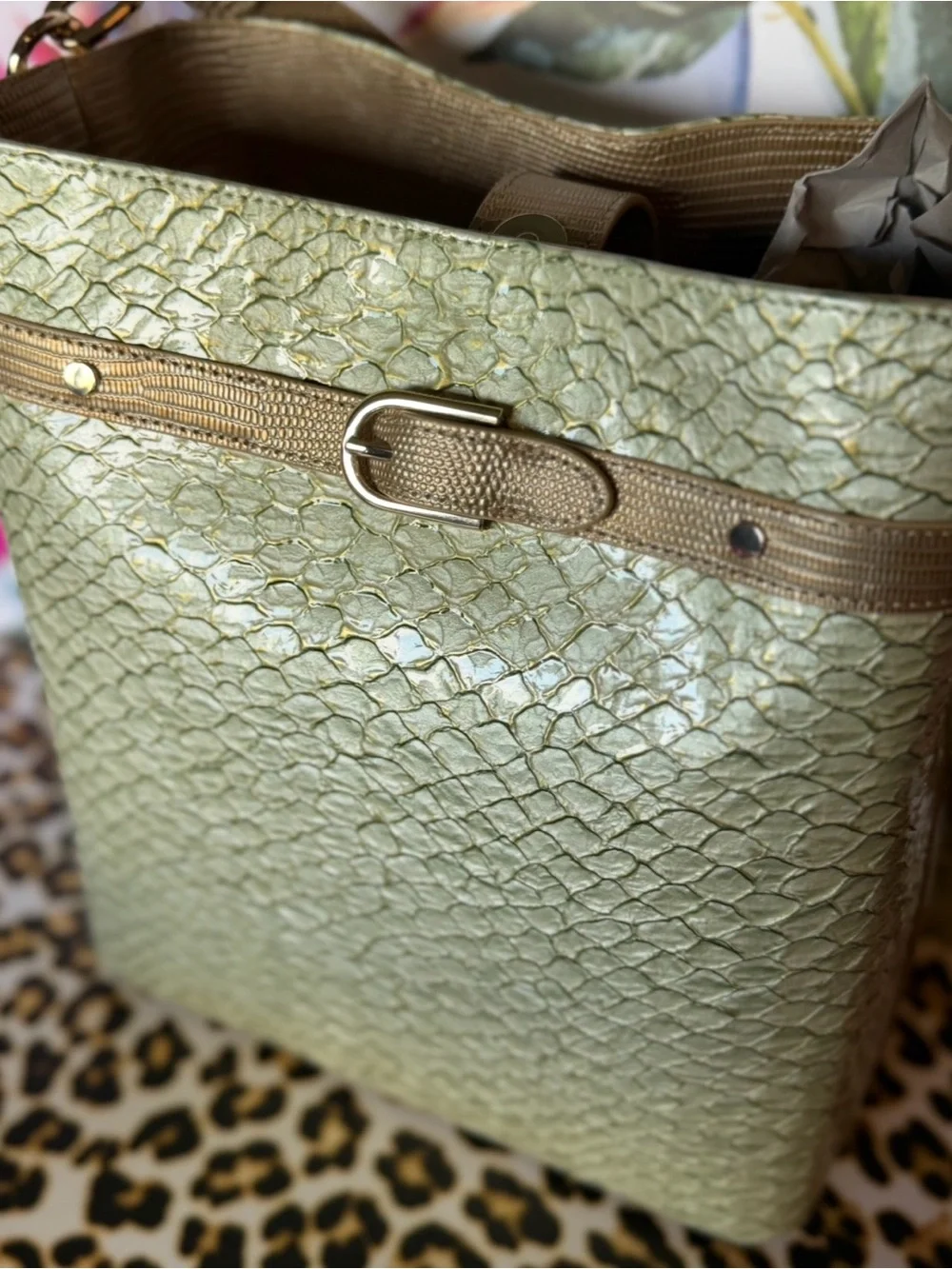 BRAHMIN CELINA MINT NOVELLA BAG WITH MATCHING JANE WALLET NWT GREEN SET